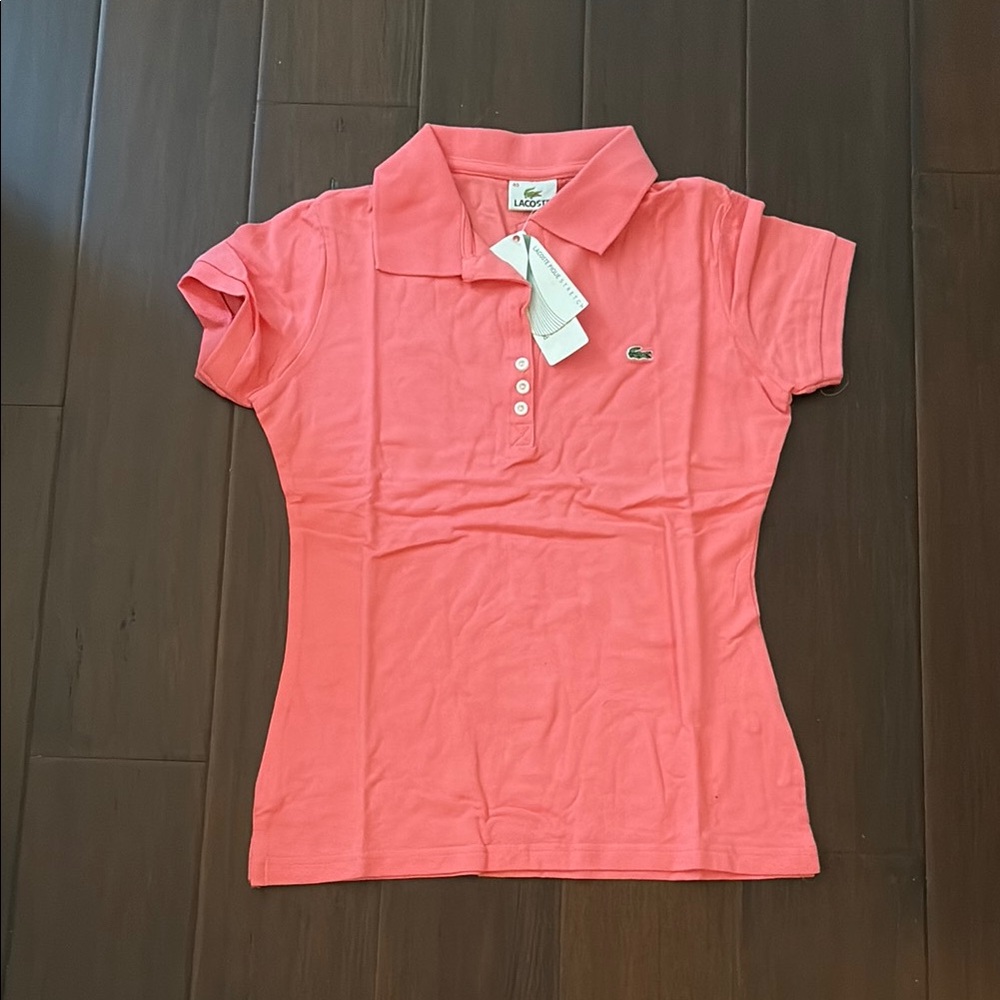 Lacoste Women's Pink Polo Shirt